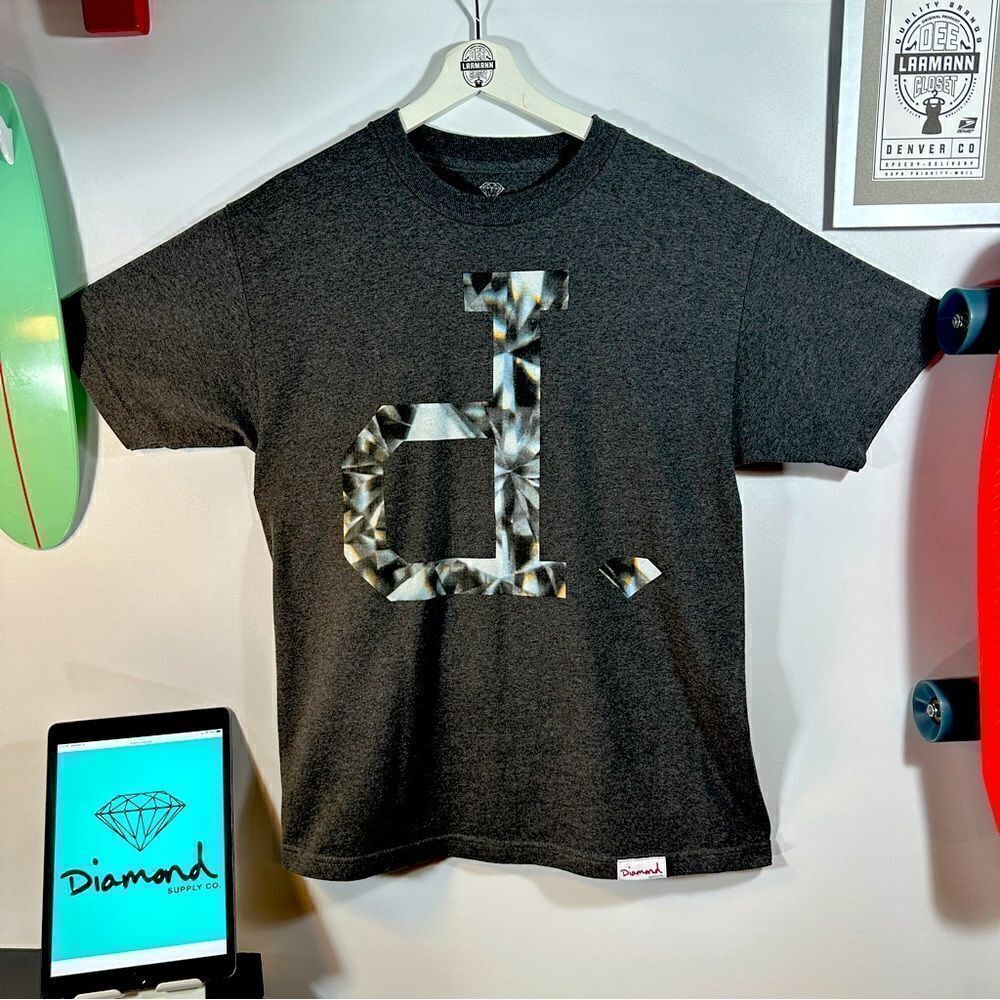 DIAMOND SUPPLY CO. GRAY Mens:M T-Shirt